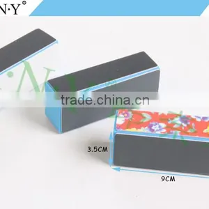 OEM Welcomed Cheap Nail Art Care Flower Printing 4 Side Nail Buffer Polishing thumbnail-2