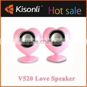 Trending Hot Products 2015 Heart Shape Speaker Lovely for Desktop Laptop thumbnail-1