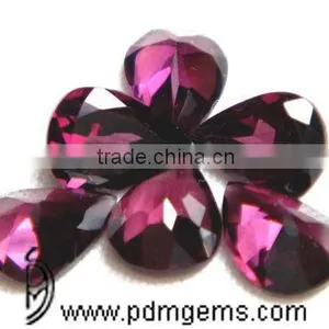Rhodolite Garnet Pear Cut Faceted Lot For Finger Gold Rings From Manufacturer thumbnail-1