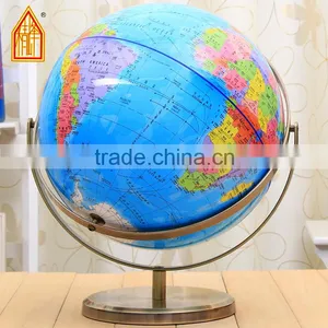 Large Stainless Steel SS World Globe Plastic Globe thumbnail-2