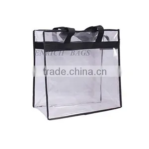 Enrich Clear PVC Tote Bag Transparent Shopper Tote Bag In Fashion Design Quality Choice thumbnail-2