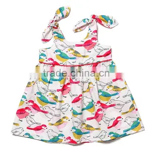 Hot Selling Baby Girl Dress Sleeveless Cute Pink Dress Floral Summer Dress Little Girl Party Wear Dresses thumbnail-2