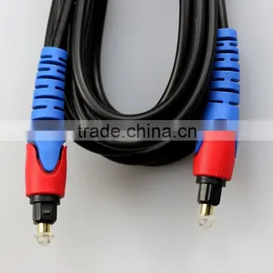 Minimum Transmission Loss Digital Fibre Optical Audio Cable Toslink to Toslink Gold Tip thumbnail-1