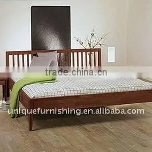 Hot Sale New Natural Wood Double Hotel Beds Hotel FurnitureHB-03 thumbnail-1