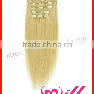 Top Quality Wholesale Clip in Hair Extensions for White Women 8 Pieces Full Set Clip in Hair Extensions thumbnail-1