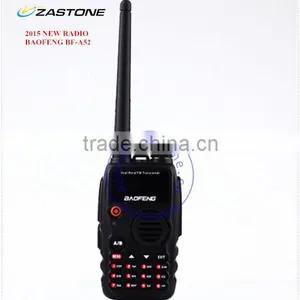 New Black VHF + UHF 136-174MHz/400-520MHz 5W 128CH VOX Dual Band BaoFeng Two Way Radio A52 thumbnail-1
