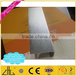 Wow!! 6463 6063 Anodized Polishing Brushing Aluminum Extrusion Kitchen Door Frame , Aluminium Extrusion for Kitchen Cabinet Door thumbnail-1