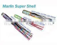 16" Super Shell MOTHER OF PEARL Big Game Large Size Trolling Deepsea Fishing Skirt Lure thumbnail-1