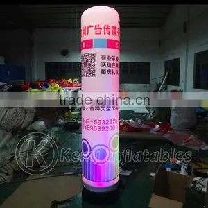 3m LED Lighting Inflatable Pillar With Custom Digital Printing With Rotatable Base Blower LED Inflatable Tube With Rotate Blower thumbnail-3