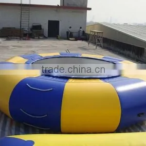 Round Commercial Grade on Water Games Inflatable Trampoline thumbnail-1