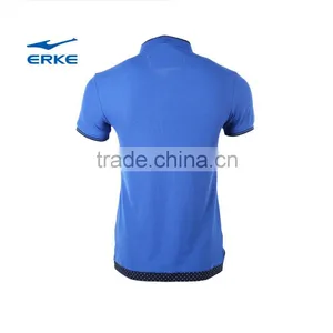 ERKE Simple Style Mens Summer Leisure Mirco Collar Short Sleeve t Shirt Office Cheap Wholesale Polo thumbnail-2