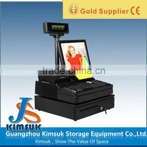 Supermarket Pos System Cashregister With Scanner , Cash Drawer thumbnail-1