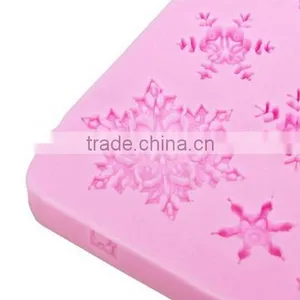 Christams Silicone Snowflakes Cake Mold / Xmas Fondant Cake Decoration Mould / Silicone Molds for Cake Decorating thumbnail-5