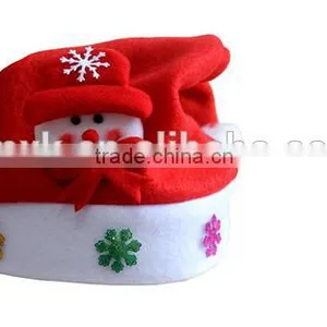 Wholesale Christmas Decorations Woven Snowman Christmas Hat thumbnail-1