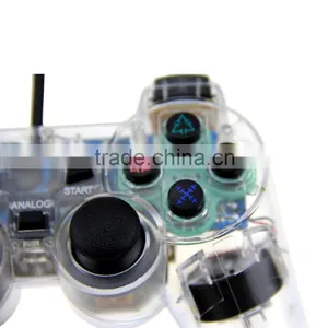 New CLEAR for PS2 Shock Controller (for Sony Play Station 2) Dual Vibration Gamepad for PS2 thumbnail-5