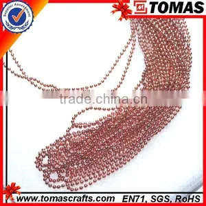 Guangzhou Custom New Fashion Popular Rose Gold Ball Chain Necklace thumbnail-1