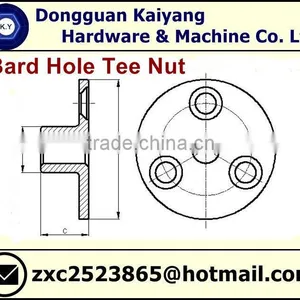 Brad Hole Tee Nut (Furniture Fastener); M6, M8, M10. M12 thumbnail-2