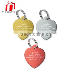 Wholesale Blank Pet Tag,Custom Blank Heart Shape Dog Tags,Metal Blank Heart Shape Pet Id Tags thumbnail-1