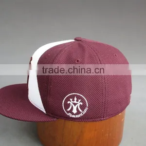 Customer Flat Brim 6- Panel Fitted Cap With 3D Embroidered Patch thumbnail-3