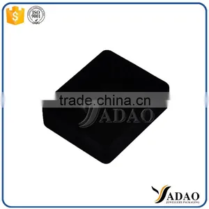 Customized Handmade Black Flocking Ring Box Custom Packaging thumbnail-5
