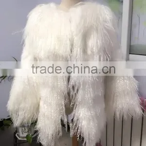 Fashion Tibet Lamb Fur Coat for Women TC01 thumbnail-1