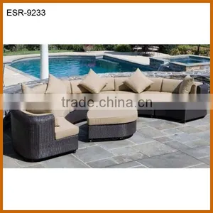 New Design Wicker Half Moon Sofa Group thumbnail-1