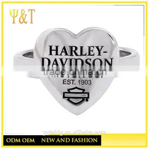 Jingli Jewelry Design Your Own Rings, Stainless Steel Heart Shape Rings Designs for Girls (HS-035 thumbnail-2