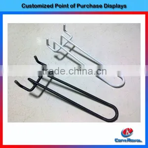 Wall Mounted Metal Wire Hanging Hook Display Stand With Mini MOQ thumbnail-1
