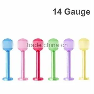 Neon Body Ring Jewelry Piercing Titanium Labret thumbnail-1