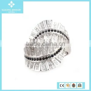 2015 New Products Pave Cheapest Diamond Ring For Couple thumbnail-3