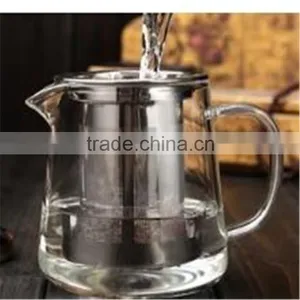 Large Capacity 550ml/750ml/950ml Borosilicate Glass Tea Pot With Stainless Steel Tea Strainer thumbnail-4
