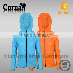 New Arrival Woven Windproof Sun Protection Hooded Women Sweatshirt thumbnail-2
