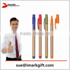 Multi-color Highlighter Paper Pen/ Promotion Paper Pen With Cap thumbnail-1