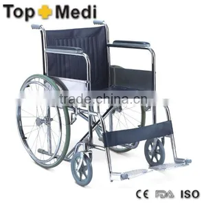 Rahabilitation Therapy Supplies Foldablel Lightweight Economic Wheelchair thumbnail-1