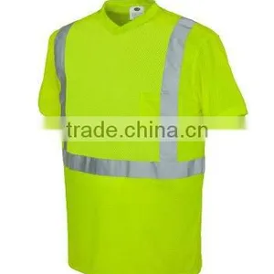 Dri-fit Reflective T-shirt/reflective Tape T-shirt/safety Clothing/luminous Safety Clothing thumbnail-1