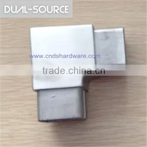 90 Degree Stainless Steel Square Elbow Angle Tube Flush Joiner thumbnail-1