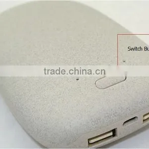 Factory Price Usb Mobile Portable Charger 10400mAh Cobblestone Powerbank thumbnail-2