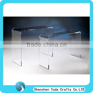 Factory Made Plexiglass Console Tables Stacking Clear Acrylic Nesting Table Set thumbnail-5