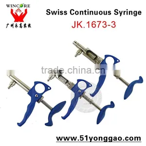 Veterinary Metal Syringe 1ml, 2ml, 5ml Syringe Gun Automatic Syringe Injector thumbnail-1
