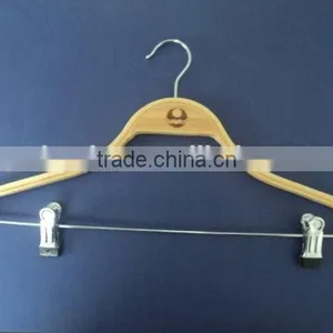 Classic Resonable Round Bamboo Coat Hangers thumbnail-1