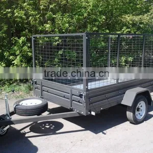 8x4 Box Trailer With 900mm Cage thumbnail-1