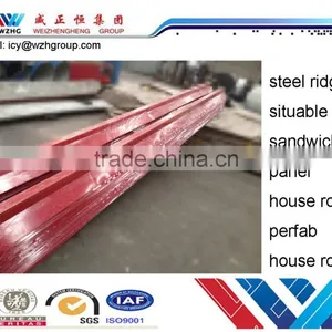 Bamboo Shape Steel Ridge/ Zinc Corrugated Roofing Sheet, Prepainted Steel Sheet,corrugated Roof Tile for Importer/trader thumbnail-4