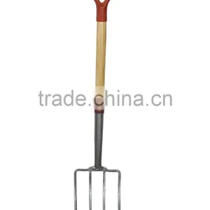 F6360 FORK WITH WOODEN HANLDE thumbnail-1