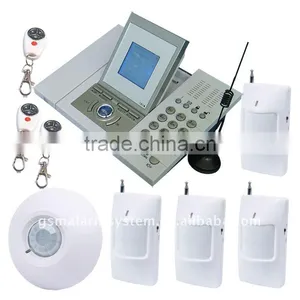 GSM SMS Alarm System 16 Wireless Zones With LCD Screen thumbnail-1