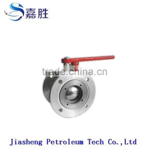 Factory Supply Aluminium Flange Ball Valve With Handle thumbnail-3