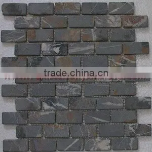NATURAL BLACK AND GOLD ( MICAHEL ANGELO ) MOSAIC TILES thumbnail-4