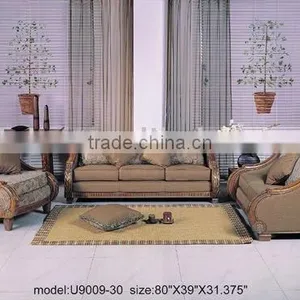 Genuine Leather Three Seat Sofa. Two Seat Sofa. Small Table. Comfortable and High Quality Leather Sofa Set B48159 thumbnail-1