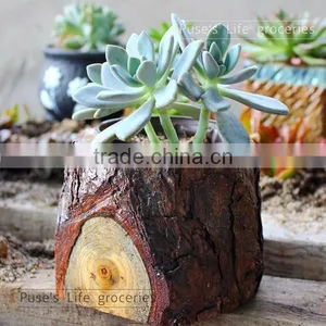 Creative Garden Decor Handmade Small Wood Flower Planter thumbnail-2