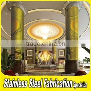 Building Interior Structural Stainless Steel Decorative Metal Columns thumbnail-3