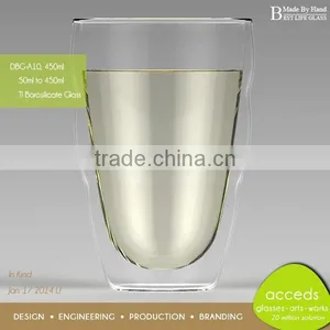 Heat-Resistant Custom New Funky Pyrex Clear Glass Water Mug thumbnail-2